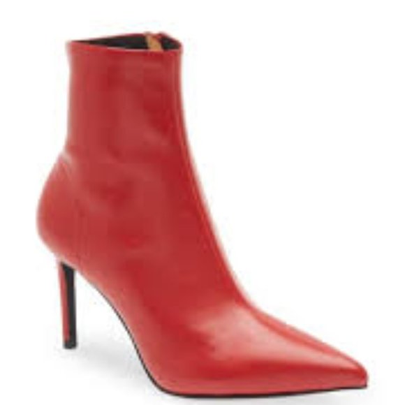 Jeffrey Campbell Shoes - New Jeffrey Campbell Nixie Pointed toe Red Ankle Boots Booties 5
